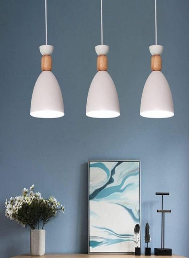 kinis KIN-720 White Modern Cluster Pendant Lights Nordic Linear Cluster Hanging Light/Cluster Ceiling Light/Three Pendant Lamp to Décor Home/Living Room/Bedroom/Office/Dining/Cafe (with Bulb) - Image 4